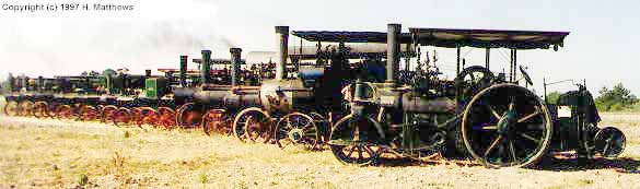 Pageant of Steam - Engines in a row!