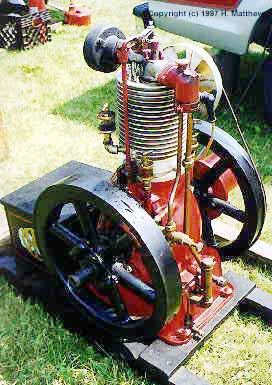 IHC Famous 2HP air cooled vertical gas engine