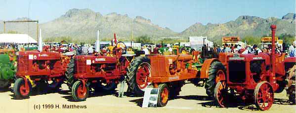 Tractors in the desert