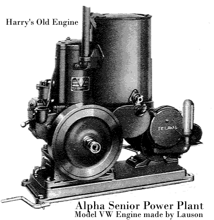 Alpha Senior Dairy Power Plant Model VW Engine made by Lauson